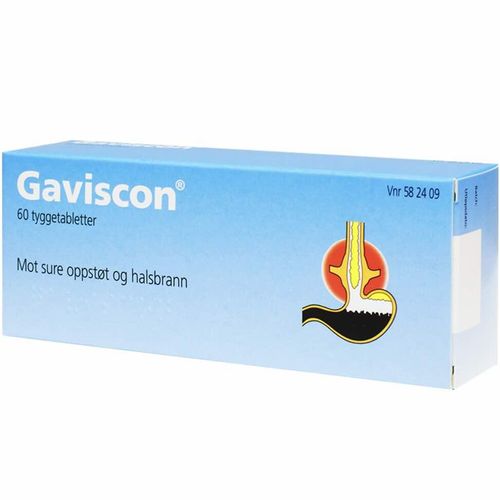 Gaviscon Tyggetabletter 60 stk