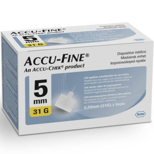 Accu-Fine Pennekanyler 31G 5 mm 100 stk