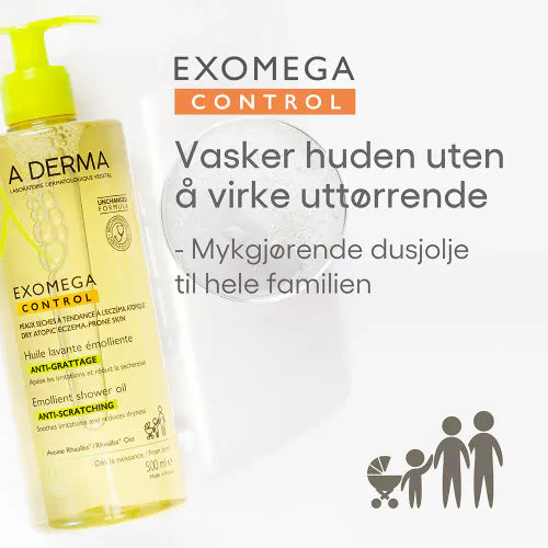 A-Derma Exomega Control Shower Oil 500 ml