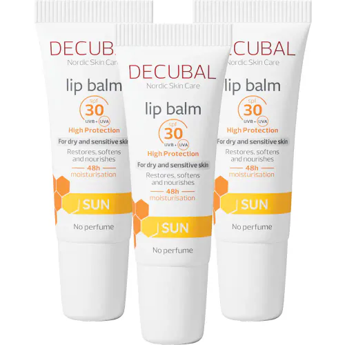 Decubal Sun Lip Balm SPF30 Megapack - 3 × 10 ml