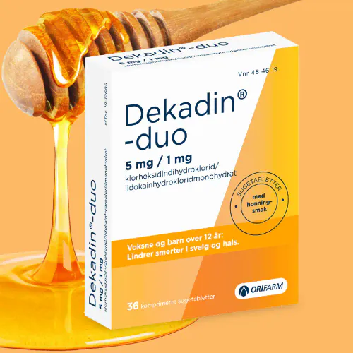 Dekadin-Duo Sugetabletter Honning 36 stk