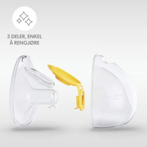 Medela Hands-free Oppsamlingskopper Komplett Pumpesett 1 sett