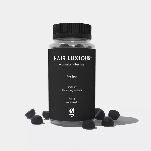 Hair Luxious For Han Blåbær & Jordbær Gummies 60 stk