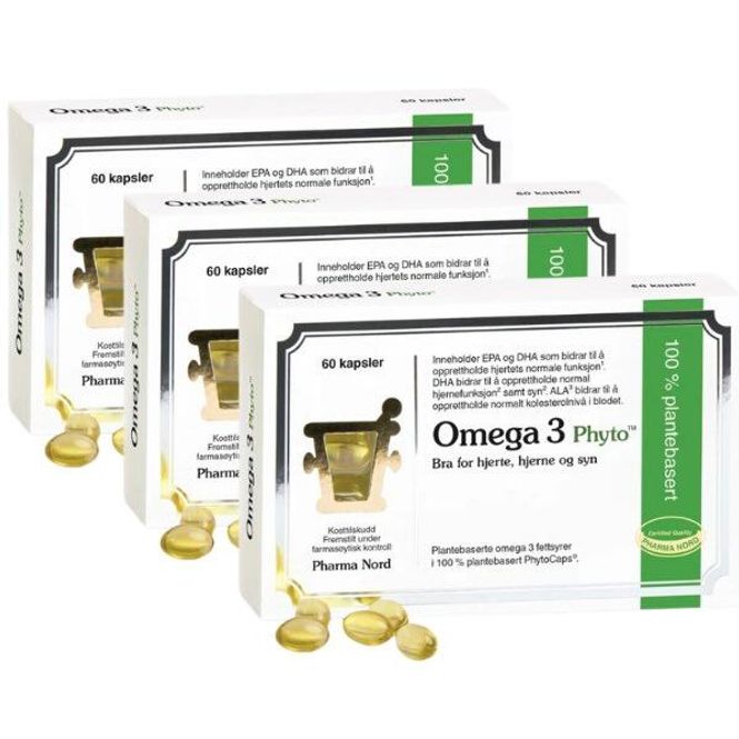 Hovedbilde Omega-3 Phyto Kapsler Megapack - 3 x 60 kapsler