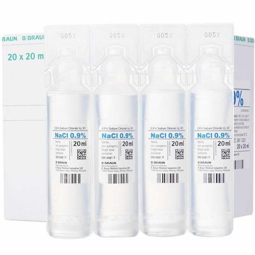 Natriumklorid 9mg/ml Injeksjon Plastampuller 20 x 20 ml