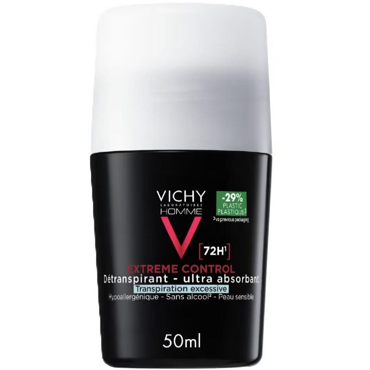 Vichy Homme 72H Extreme Control Deo Antiperspirant 50 ml