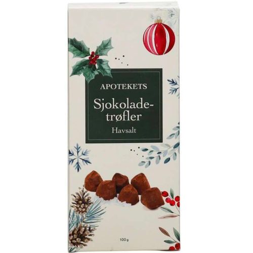Apotekets Sjokoladetrøfler m/ Havsalt 100 g