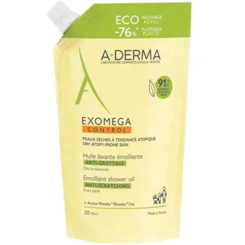 A-Derma Exomega Control Shower Oil Eco-Refill 500 ml