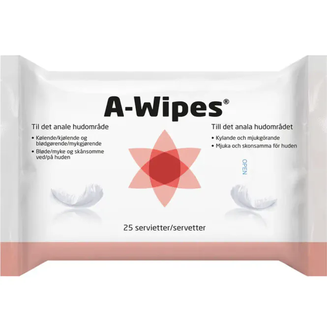 Hovedbilde A-Wipes Våtservietter 25 stk