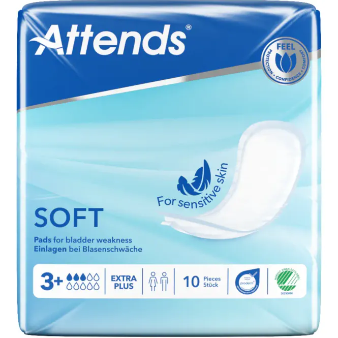 Hovedbilde Attends Soft 3 Extra Plus Pads 10 stk
