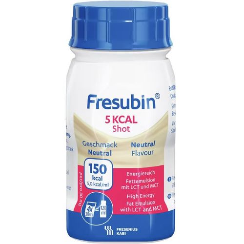 Fresubin 5 kcal Shot Fettemulsjon Nøytral 4 x 120 ml