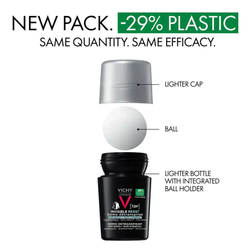 Vichy Homme 72H Invisible Resist Deo Antiperspirant 50 ml 