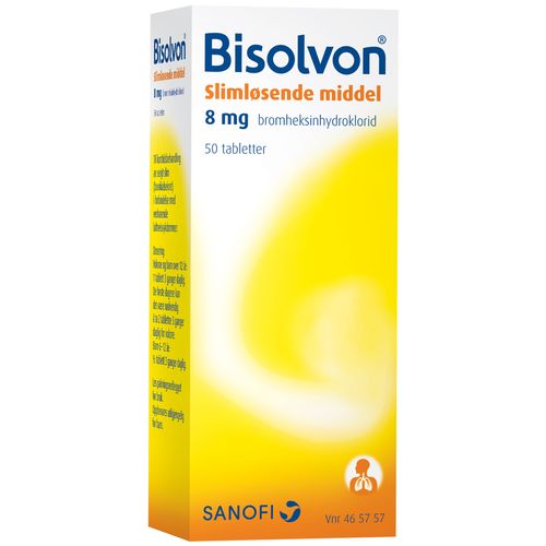 Bisolvon 8 mg Tabletter 50 stk