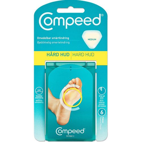 Compeed Plaster Hard Hud Medium 6 stk