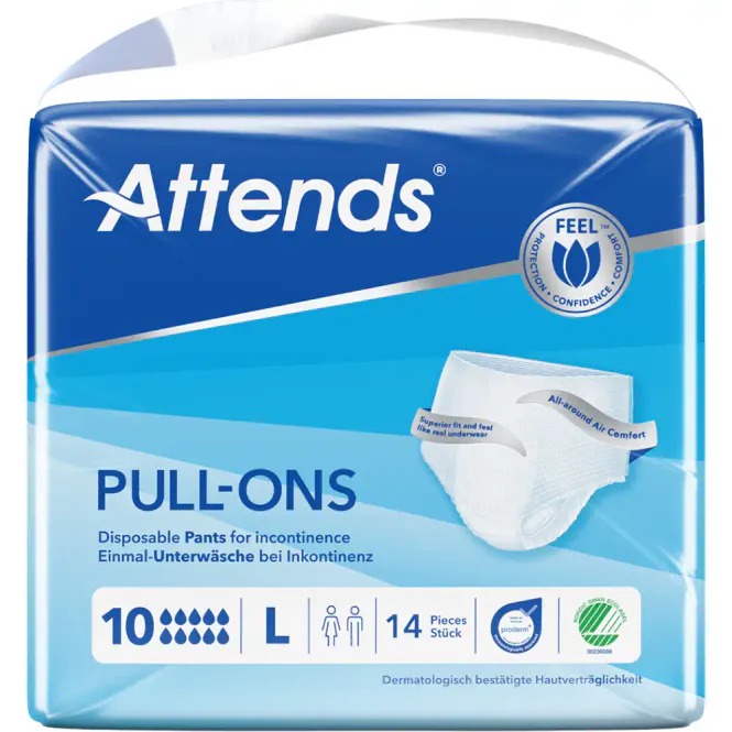 Hovedbilde Attends Pull-Ons 10 L Buksebleier 14 stk