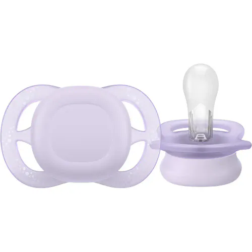 Avent Ultra Start Soft Narresmokk 0-2m Lilla & Gul 2 stk