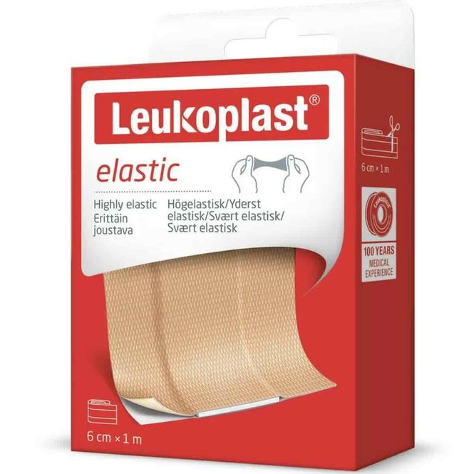 Hovedbilde Leukoplast Elastic Plaster 6cm x 1m 1 stk