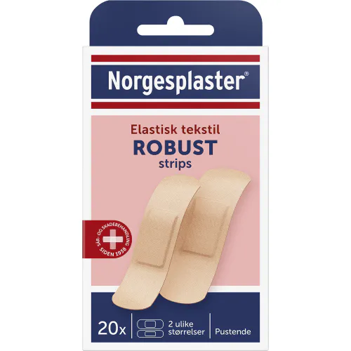 Norgesplaster Tekstil Robust Strips 20 stk