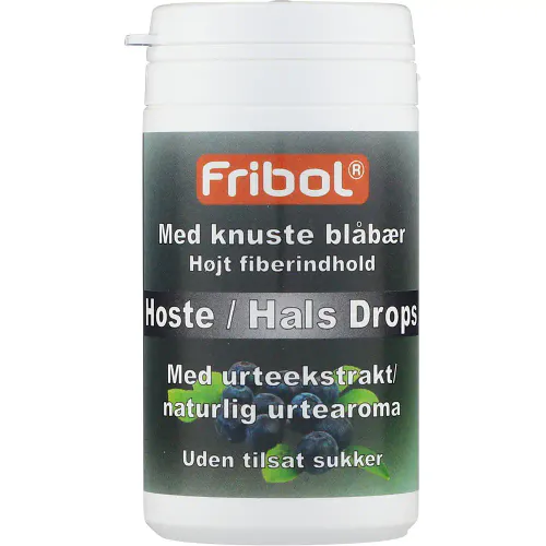 Fribol Sukkerfri Hoste/Hals Drops Blåbær 60 g