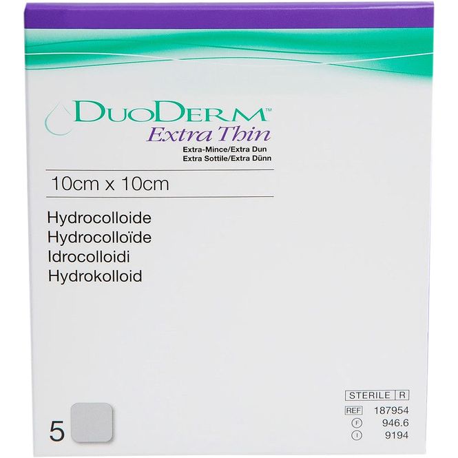 Hovedbilde Duoderm Extra Thin Hydrokolloid Bandasje 10x10 cm 5 stk