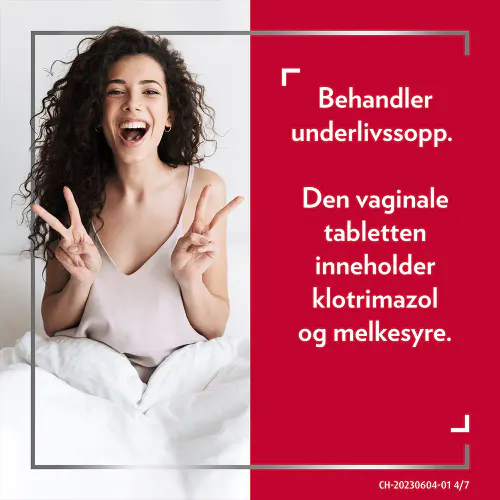 Canesten 500 mg Vaginaltablett + 10 mg/g Krem 1 stk + 20 g