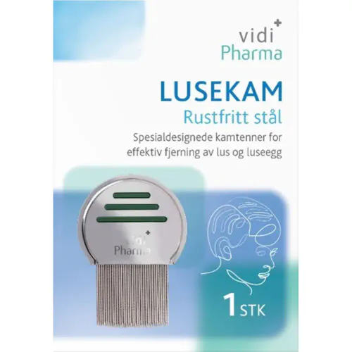 Vidi Pharma Lusekam Rustfritt Stål 1 stk