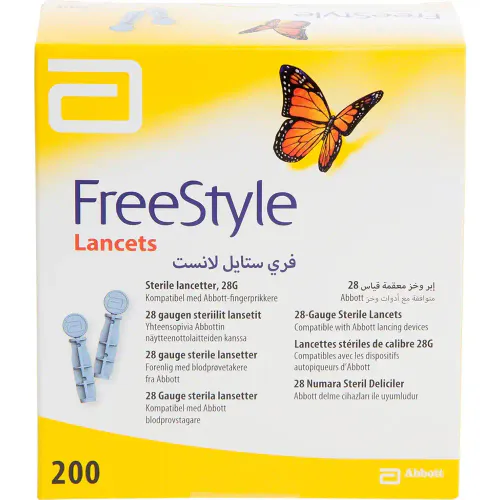 FreeStyle Lansetter 28G 200 stk