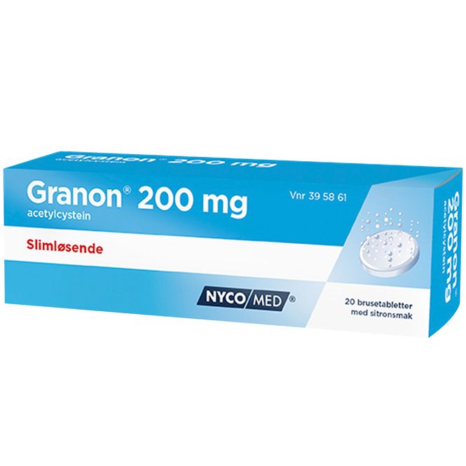 Hovedbilde Granon 200 mg Brusetabletter 20 stk