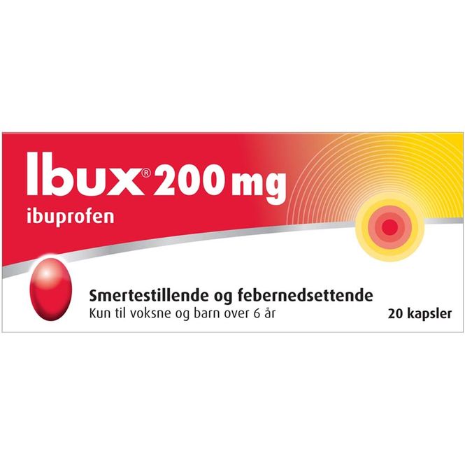 Hovedbilde Ibux Kapsler 200 mg 20 stk