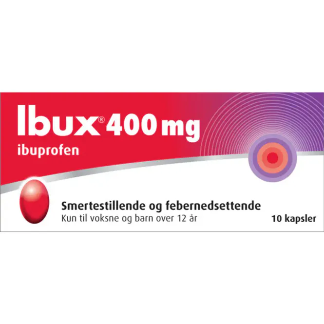 Hovedbilde Ibux Kapsler 400 mg 10 stk