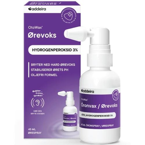 Otowax Ørevoks Hydrogenperoksid 3% Ørespray 45 ml