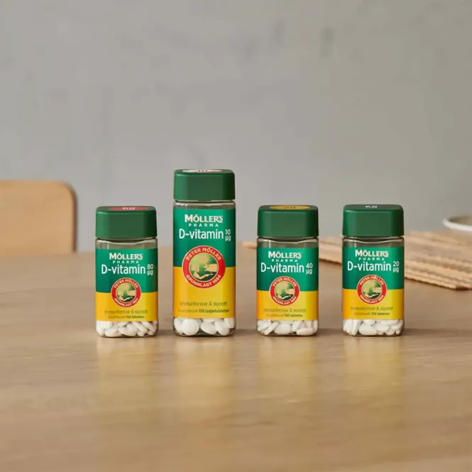 Hovedbilde Møllers Pharma D-Vitamin 80 µg Tabletter 150 stk