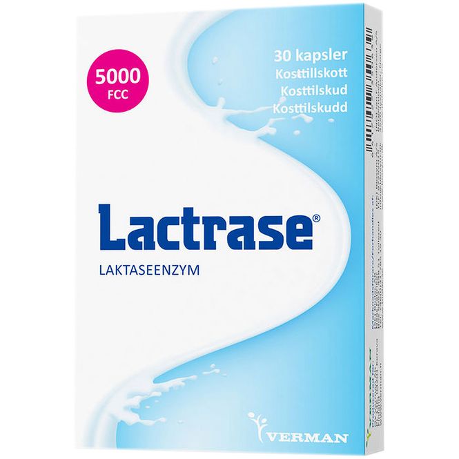 Hovedbilde Lactrase Laktaseenzym Kapsler 30 stk