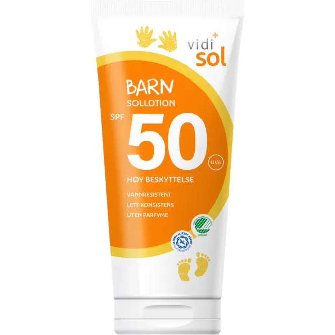 Hovedbilde Vidi Sollotion Til Barn SPF50 200 ml