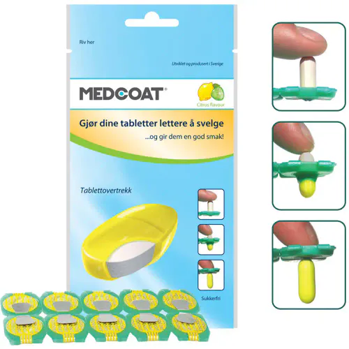 Medcoat Tablettovertrekk Sitron 10 stk