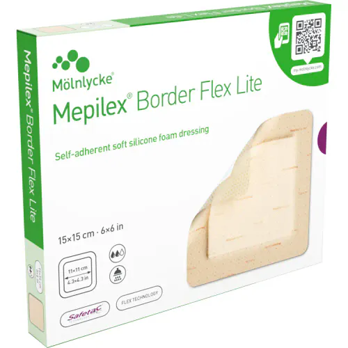 Mepilex Border Flex Lite 15 x 15 cm 5 stk