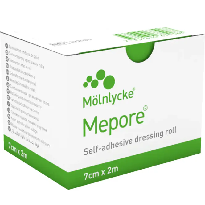 Hovedbilde Mepore Kompress Rull 7 cm x 2 m 1 stk