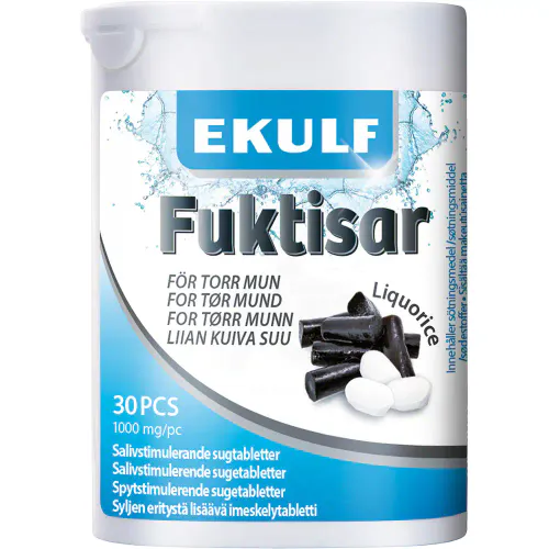 Ekulf Fuktisar Lakris 30 stk