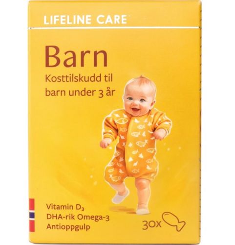 Lifeline Care Barn Kosttilskudd m/Omega-3 30 stk