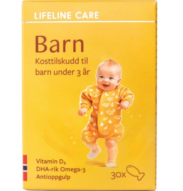 Hovedbilde Lifeline Care Barn Kosttilskudd m/Omega-3 30 stk
