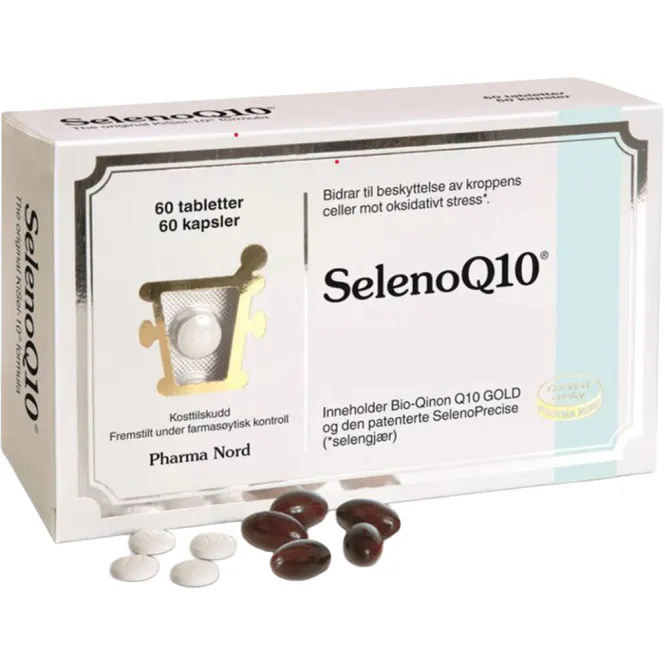 Hovedbilde Seleno Q10 100 mg 60 kapsler + 60 tabletter