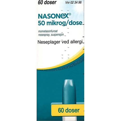 Nasonex 50 mcg/dose 60 doser