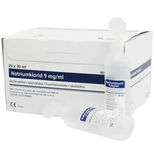 Natriumklorid 9 mg/ml Skyllevæske 20x30 ml