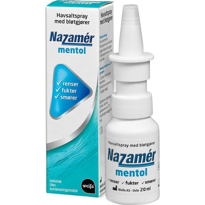 Hovedbilde Nazamer Mentol Saltvannsspray 20 ml