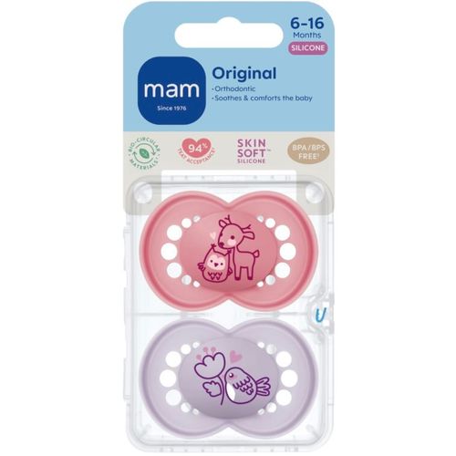Mam Original Smokk Rosa 6-16 Mnd 2 stk