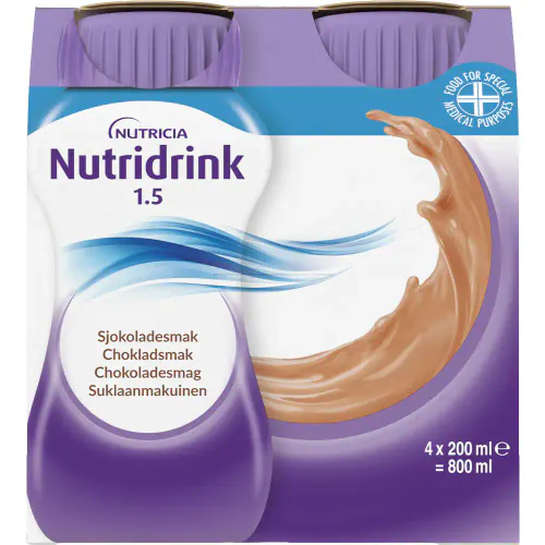 Nutridrink Næringsdrikk Kakao 4 x 200 ml