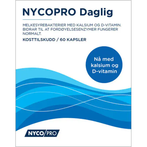 Nycopro Daglig m/Kalsium + Vitamin D Kapsler 60 stk
