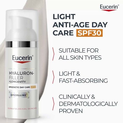 Eucerin Hyaluron-Filler + Longevity Epigenetic Day Care SPF30 50 ml