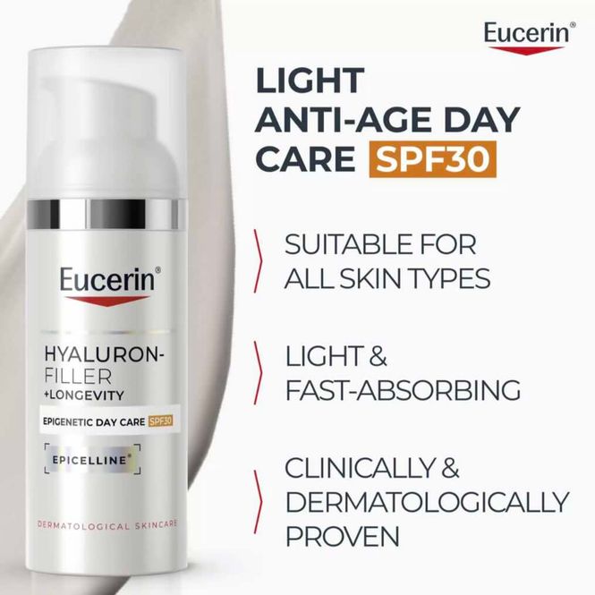 Hovedbilde Eucerin Hyaluron-Filler + Longevity Epigenetic Day Care SPF30 50 ml