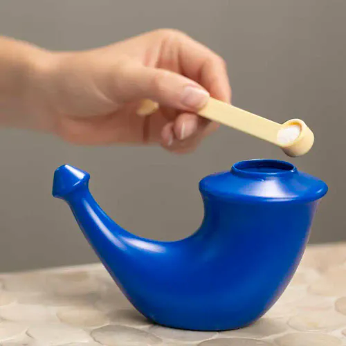 Rhino Horn Blå 1 stk Nesehorn skylling